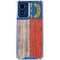 North Carolina Flag Dark Wood Moto G Play 4G (2024) Clear Case