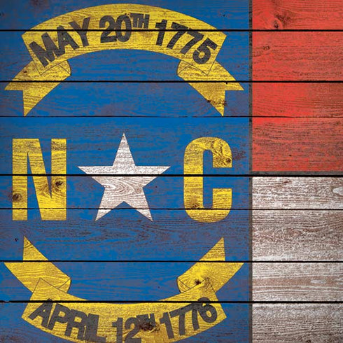 North Carolina Flag Dark Wood Moto G6 Skin