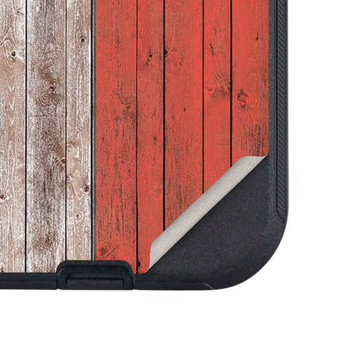 North Carolina Flag Dark Wood Otterbox Defender iPhone Skin