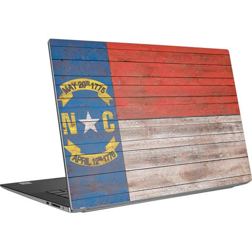 North Carolina Flag Dark Wood Dell XPS Skin