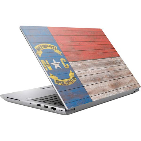 North Carolina Flag Dark Wood HP ZBook Fury 16 G10 Skin