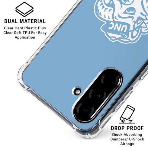 University of North Carolina Mascot Galaxy A36 5G Clear Case
