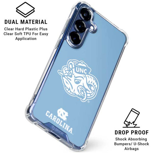 University of North Carolina Mascot Galaxy S25 Clear Case