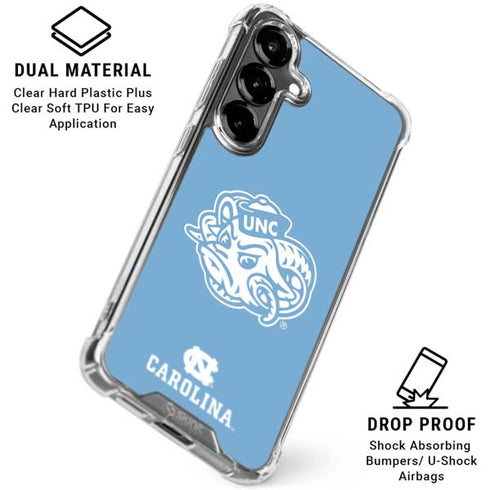 University of North Carolina Mascot Galaxy S26 Clear Case
