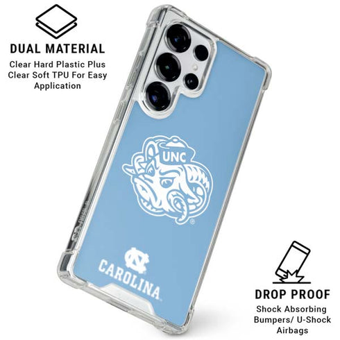 University of North Carolina Mascot Galaxy S26 Ultra Clear Case