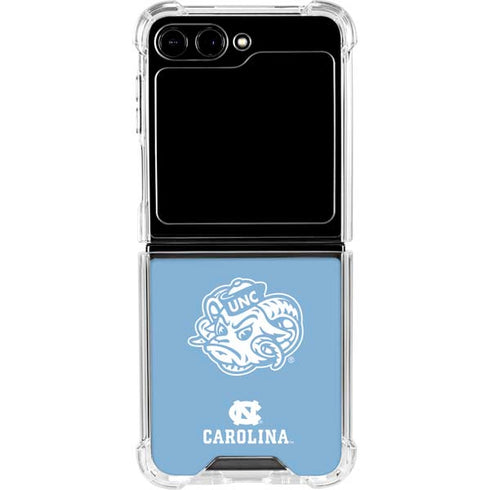 University of North Carolina Mascot Galaxy Z Flip6 Clear Case
