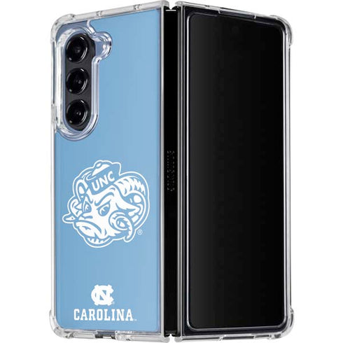 University of North Carolina Mascot Galaxy Z Fold5 5G Clear Case