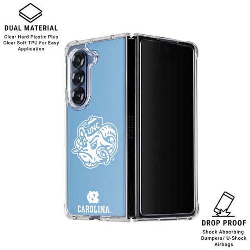 University of North Carolina Mascot Galaxy Z Fold6 Clear Case