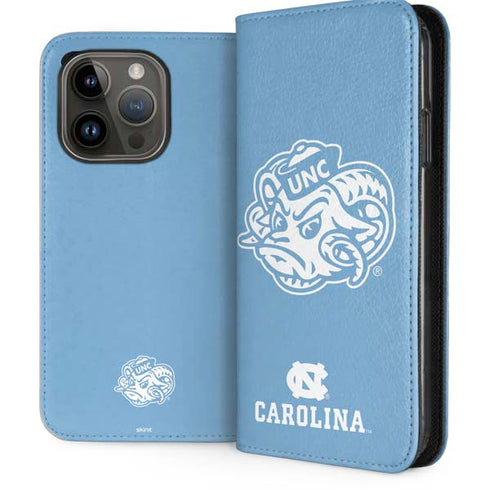 University of North Carolina Mascot iPhone 15 Pro Folio Case