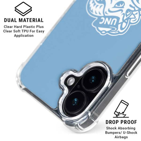 University of North Carolina Mascot iPhone 16 Clear Case