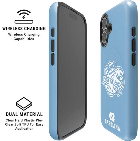 University of North Carolina Mascot iPhone 16 Magsafe Impact Case