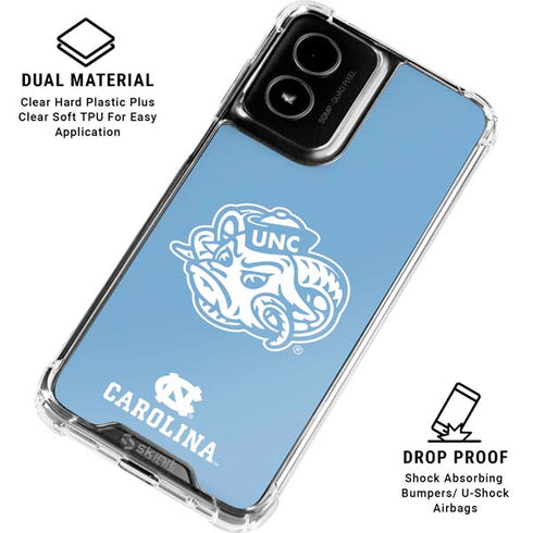 University of North Carolina Mascot Moto G Power 5G (2024) Clear Case