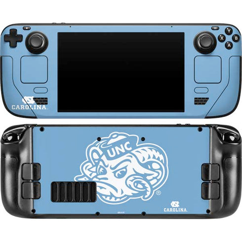 University of North Carolina Mascot Steam Deck Handheld Gaming Computer OLED Skin