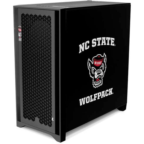 North Carolina State University NC Wolfpack Corsair 4000D Tempered Glass Mid-Tower ATX Case Skin