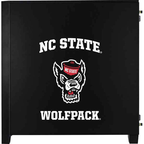North Carolina State University NC Wolfpack Corsair 4000D Tempered Glass Mid-Tower ATX Case Skin