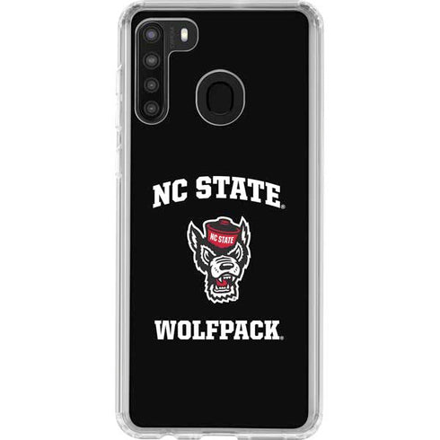 North Carolina State University NC Wolfpack Galaxy A21 Clear Case