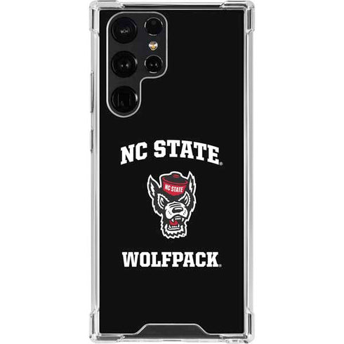 North Carolina State University NC Wolfpack Galaxy S22 Ultra Clear Case
