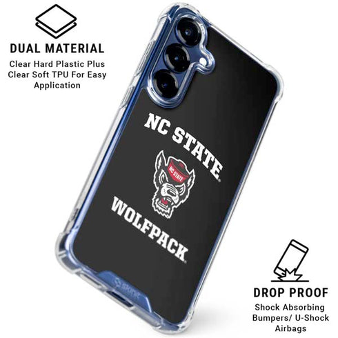 North Carolina State University NC Wolfpack Galaxy S25 Plus Clear Case