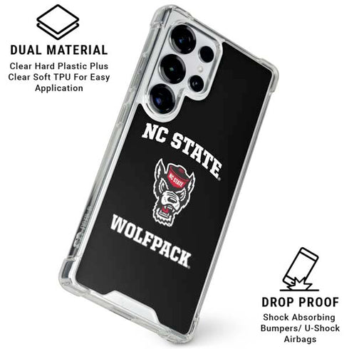 North Carolina State University NC Wolfpack Galaxy S25 Ultra Clear Case