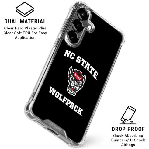 North Carolina State University NC Wolfpack Galaxy S26 Plus Clear Case