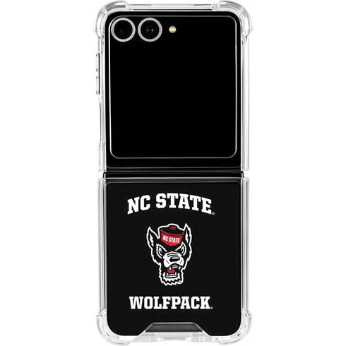 North Carolina State University NC Wolfpack Galaxy Z Flip7 Clear Case