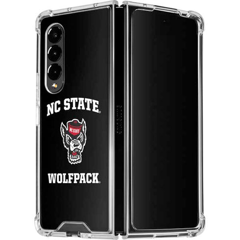 North Carolina State University NC Wolfpack Galaxy Z Fold4 5G Clear Case