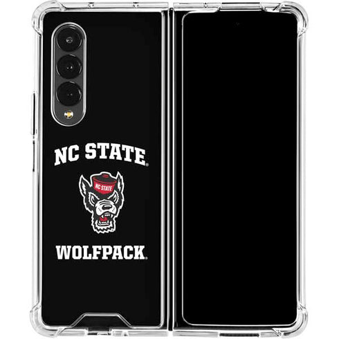 North Carolina State University NC Wolfpack Galaxy Z Fold4 5G Clear Case