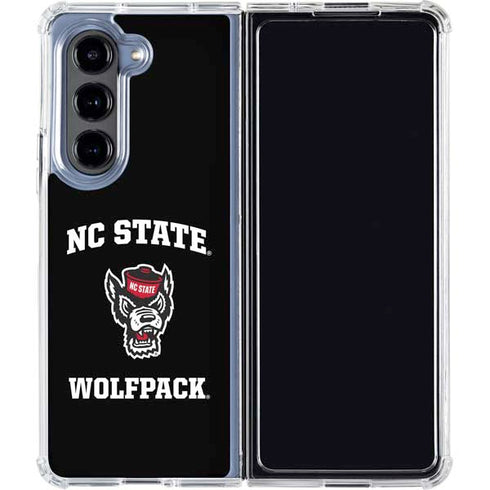 North Carolina State University NC Wolfpack Galaxy Z Fold5 5G Clear Case