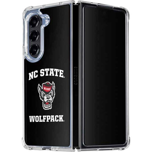 North Carolina State University NC Wolfpack Galaxy Z Fold5 5G Clear Case