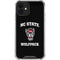 North Carolina State University NC Wolfpack iPhone 12 Clear Case
