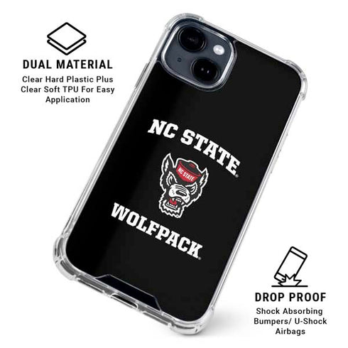 North Carolina State University NC Wolfpack iPhone 15 Clear Case