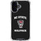 North Carolina State University NC Wolfpack iPhone 16 Plus Clear Case
