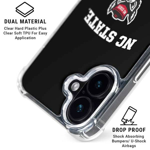 North Carolina State University NC Wolfpack iPhone 17 Clear Case