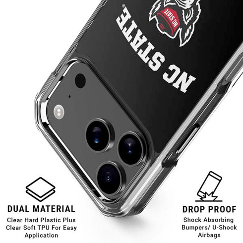 North Carolina State University NC Wolfpack iPhone 17 Pro Clear Case