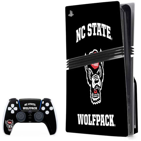 North Carolina State University NC Wolfpack PS5 Pro Disk Bundle Skin
