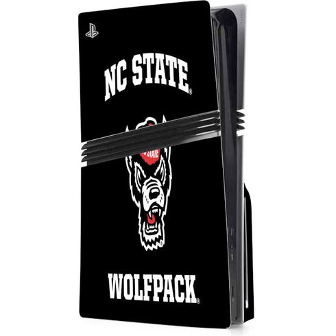 North Carolina State University NC Wolfpack PS5 Pro Disk Console Skin