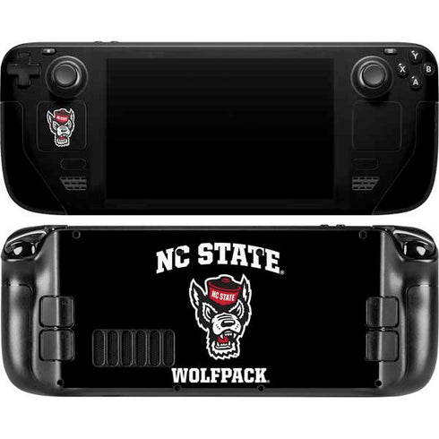 North Carolina State University NC Wolfpack Steam Deck Handheld Gaming Computer OLED Skin
