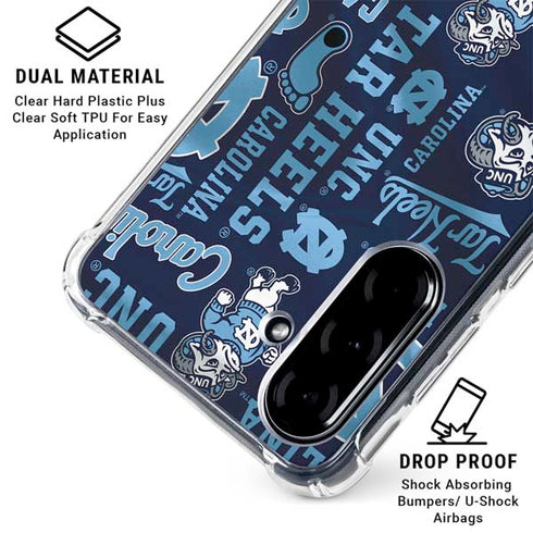 University of North Carolina Tar Heels Galaxy A36 5G Clear Case