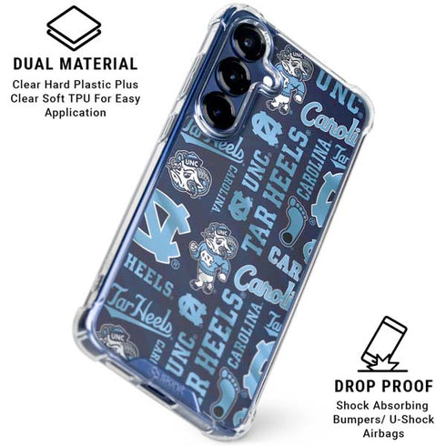 University of North Carolina Tar Heels Galaxy S25 Clear Case