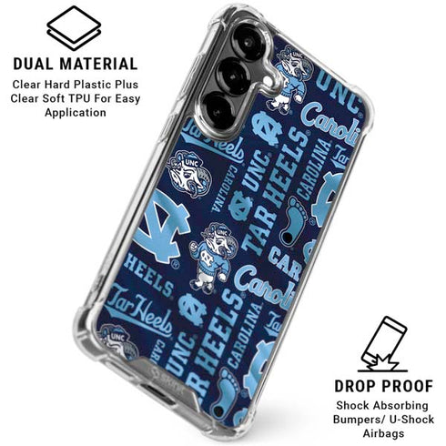 University of North Carolina Tar Heels Galaxy S26 Plus Clear Case