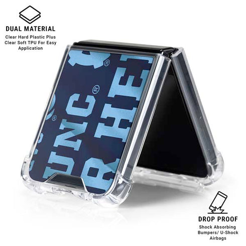 University of North Carolina Tar Heels Galaxy Z Flip6 Clear Case