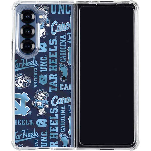University of North Carolina Tar Heels Galaxy Z Fold6 Clear Case
