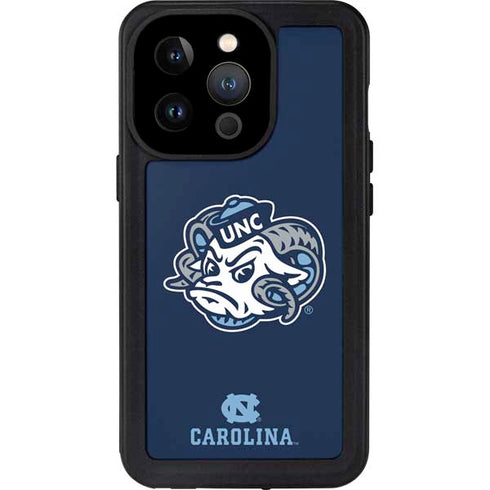 University of North Carolina Tar Heels Icon iPhone 15 Pro Waterproof Case
