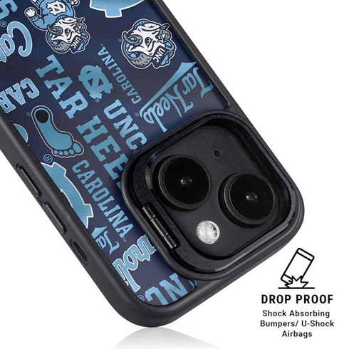 University of North Carolina Tar Heels iPhone 15 Kickstand Case