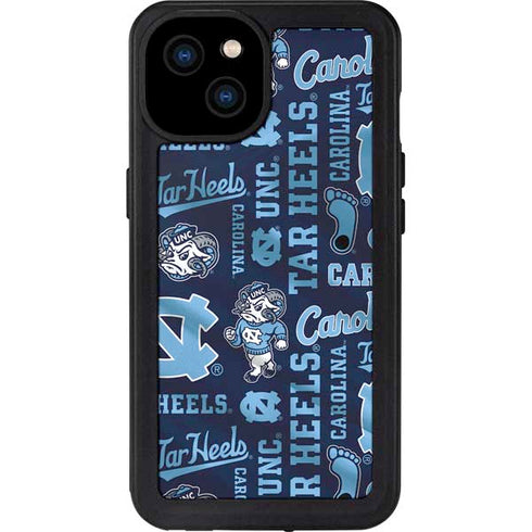 University of North Carolina Tar Heels iPhone 15 Plus Waterproof Case