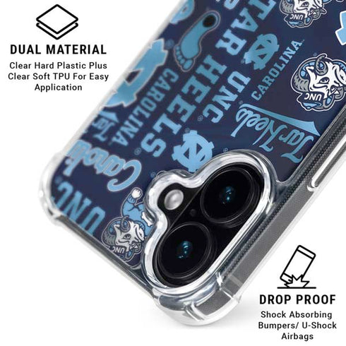 University of North Carolina Tar Heels iPhone 17 Clear Case