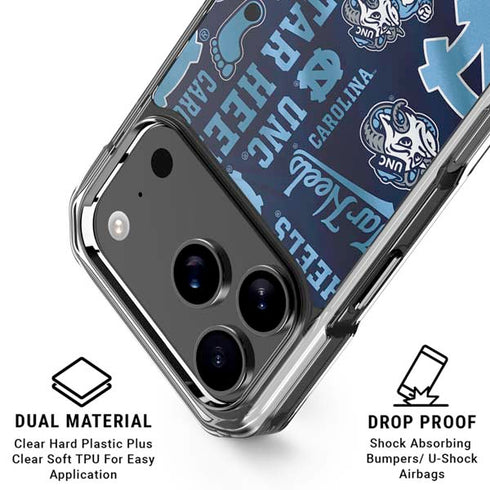 University of North Carolina Tar Heels iPhone 17 Pro Clear Case