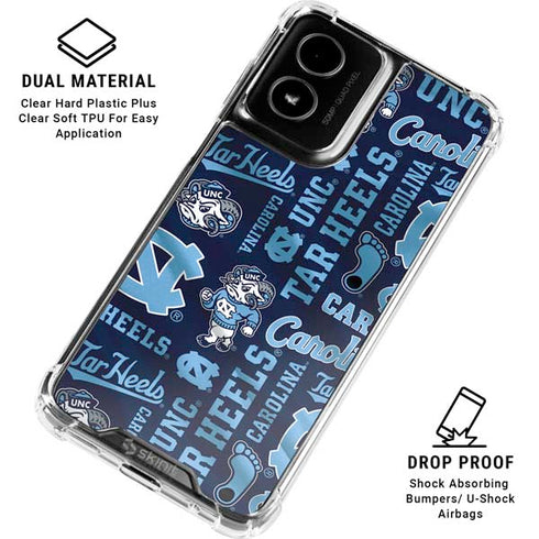 University of North Carolina Tar Heels Moto G Power 5G (2024) Clear Case