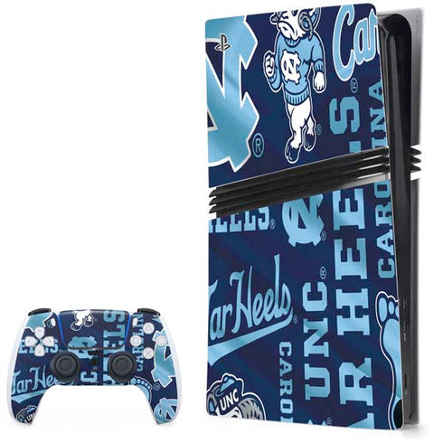 University of North Carolina Tar Heels PS5 Pro Bundle Skin