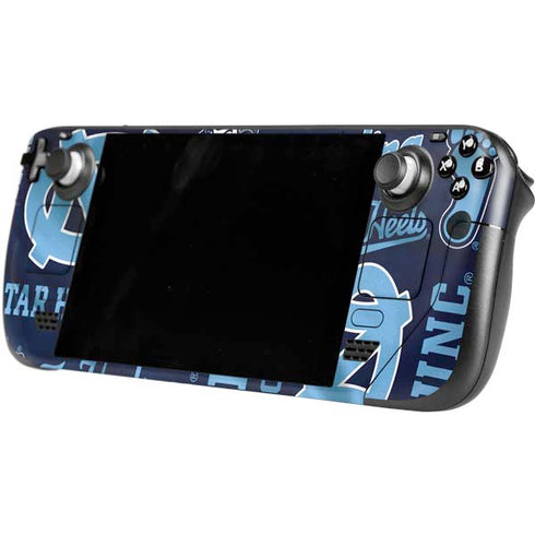 University of North Carolina Tar Heels Steam Deck Handheld Gaming Computer Skin